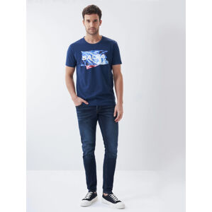 Salsa Jeans pánské tmavě modré tričko - XL (8064)